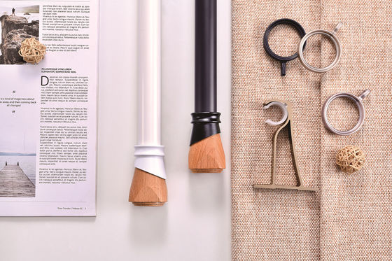 ভালো দাম perforated hook simple living room bedroom aluminum alloy rail pulley curtain rod অনলাইনে