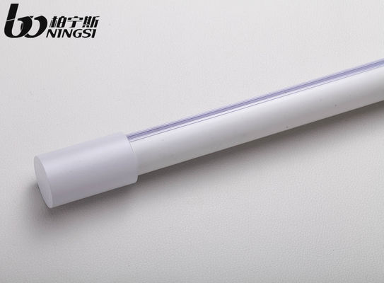 ভালো দাম Nordic Curtain Rod Simple White Black Silent Aluminum Alloy Roman Rod Single and Double Rod Custom Curtain Track অনলাইনে
