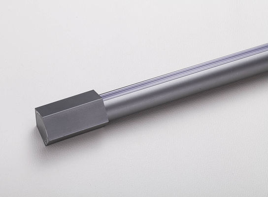 ভালো দাম Curtain Rod Simple White Black Silent Aluminum Alloy Roman Rod Single Rod Curtain Fitting Track অনলাইনে