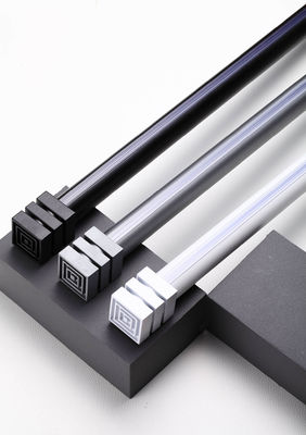 ভালো দাম Thickened mute aluminum alloy bracket side perforated curtain track single pole double pole অনলাইনে